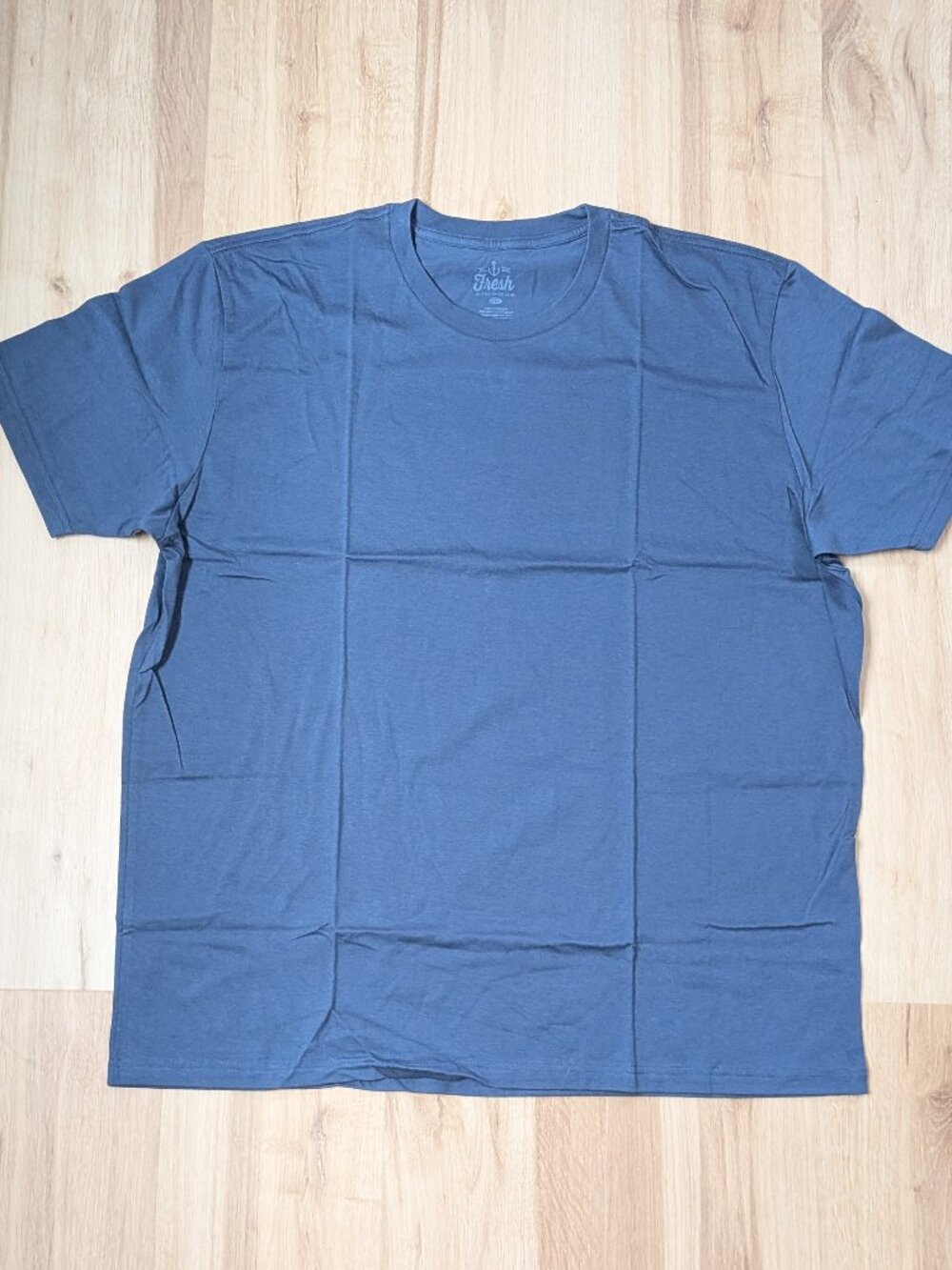 New Fresh Clean Tees Shirt Club Crew Neck T-Shirt Twlight Blue 2XL Short Sleeve - Picture 3 of 5